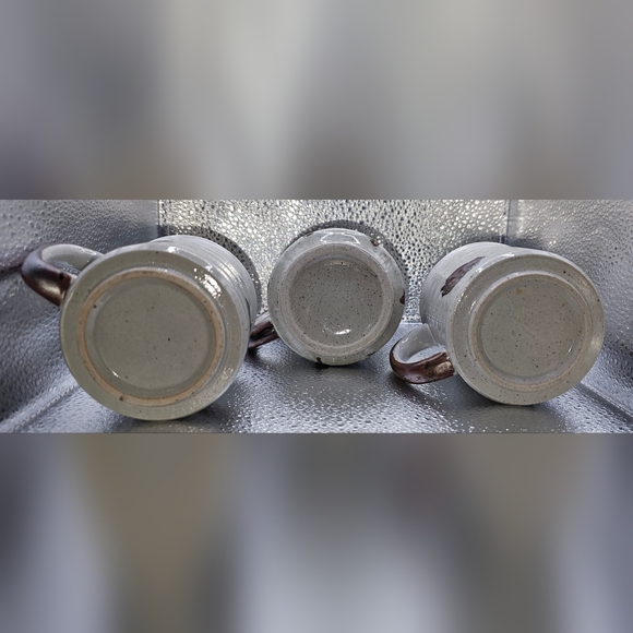 Set of 3 OMC Otagiri Tea/Coffee Cups Japan Blue Leaves and Owls - Picture 5 of 5